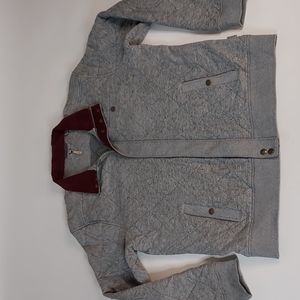 Ted Baker London Bomber Jacket Charcoal Burgundy